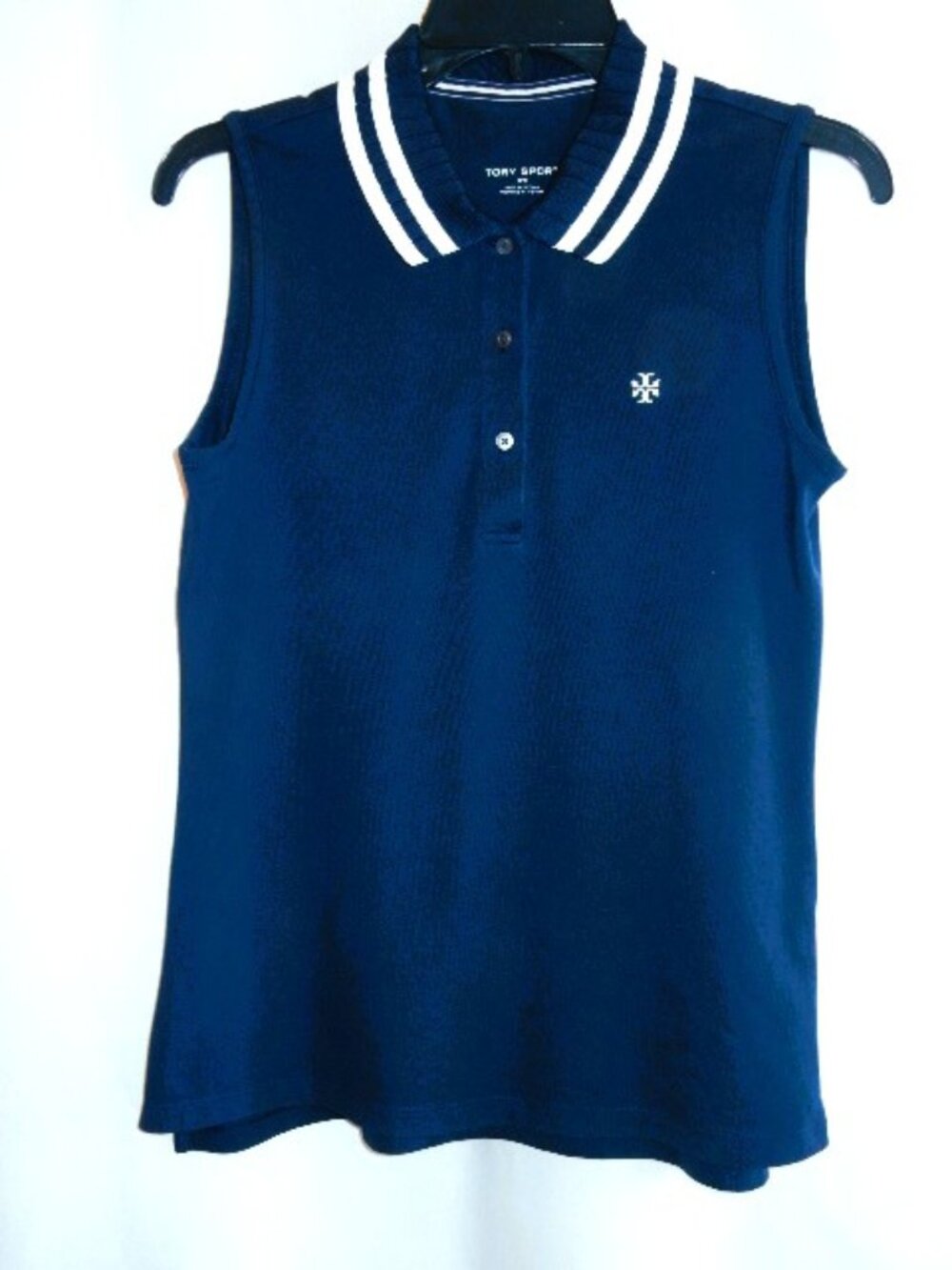Tory Burch Sport Navy and white Knit Top in Size M/M